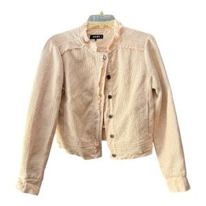 DKNY Women's Cream Jean Jacket